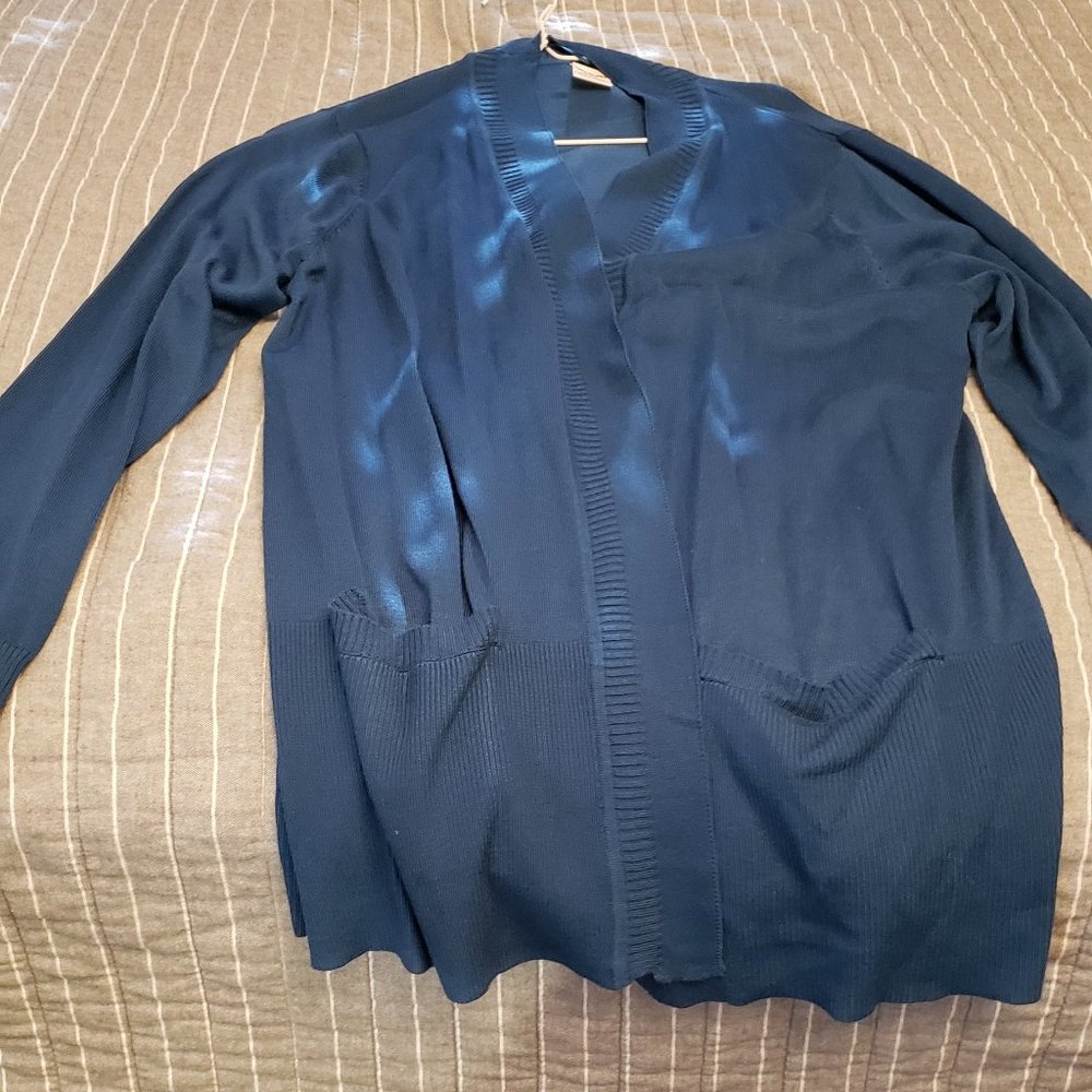 Blue cardigan